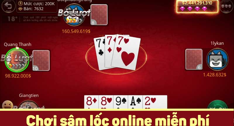 Hướng dẫn chơi game bài sâm lốc